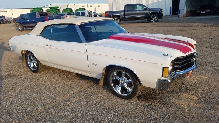 1972 Chevrolet Chevelle SS Convertible - Full Front Angle View